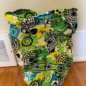 Vera Bradley green ditty bag